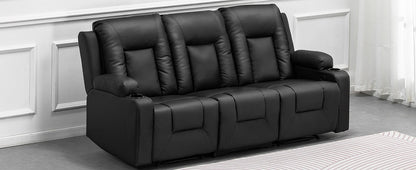 COMHOMA Relax armchair TV armchair with reclining and footrest, Thick backrest and armrests, 360 ° Swivel