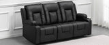 COMHOMA Recliner TV Armchair with Reclining and Footrest, Thick Backrest and Armrests, 360° Swivel