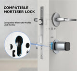 RAYKUBE V1 Adjustable TT Lock/ Tuya Bluetooth Smart Fingerprint Digital Cylinder Lock with APP/Password/RFID Card/Key  unlock