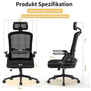 Naspaluro Ergonomic Office Chair Desk Chair with Headrest Breathable Mesh Cover Lumbar Support Computer Chair 360 ° Swivel Chair
