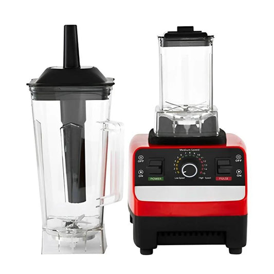 2-in-1 Electric Blender 2000W High Power Heavy Duty Commercial Blender Food Processor Ice Smoothies Kitchen Stationary Mixer