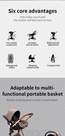 Baby stroller 3 in1,four wheel stroller,2 in 1 baby car,Lightweight strollers,Mutifunction Strollers,baby carriage,Poussette