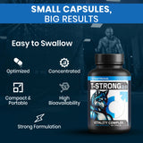 Peruvian Maca with Arginine, Taurine and Zinc, High Dosage Strong Complex Vitality, 120 Capsules Black Maca Extra Strong Enriched Greek Hay, Ginkgo, Ginseng and Vitamin B6, Male Supplement