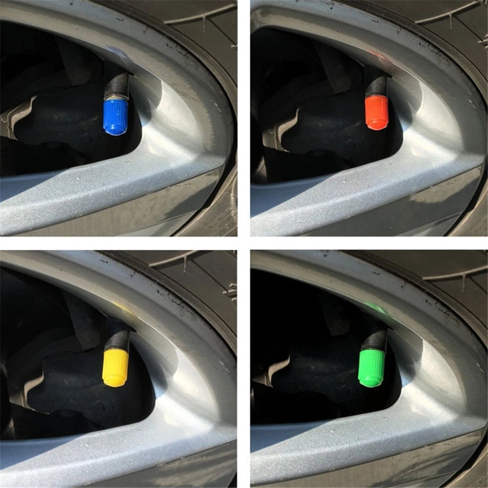AUTCOAT-Tire Stem Valve Caps, Plastic Valve Caps, Universal Stem Covers for Cars, SUVs, Bike &amp; Bicycle, Trucks, Motorcycles 