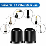 AUTCOAT-Tire Stem Valve Caps, Plastic Valve Caps, Universal Stem Covers for Cars, SUVs, Bike &amp; Bicycle, Trucks, Motorcycles 