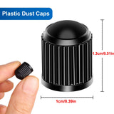 AUTCOAT-Tire Stem Valve Caps, Plastic Valve Caps, Universal Stem Covers for Cars, SUVs, Bike &amp; Bicycle, Trucks, Motorcycles 