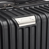 3-Piece Hard Shell Suitcase Set, Trolley Carry-on Luggage, Travel Suitcase Set, Trolley Set with TSA Lock and 4 Wheels, Rolling Suitcase, Luggage Sets, Black (M, L & XL)