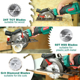 HYCHIKA 750W Circular Saw DIY Power Tool with Laser Guide Electric Saw for Cutting Wood Miter Saw Tools for Carpentry in Wood