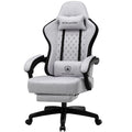 GTPLAYER Gaming Chair, Computer Office Chair with Pocket Spring Cushion, Linkage Armrests and Footrest, High Back Ergonomic Comp