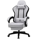 GTPLAYER Gaming Chair, Computer Office Chair with Pocket Spring Cushion, Linkage Armrests and Footrest, High Back Ergonomic Comp