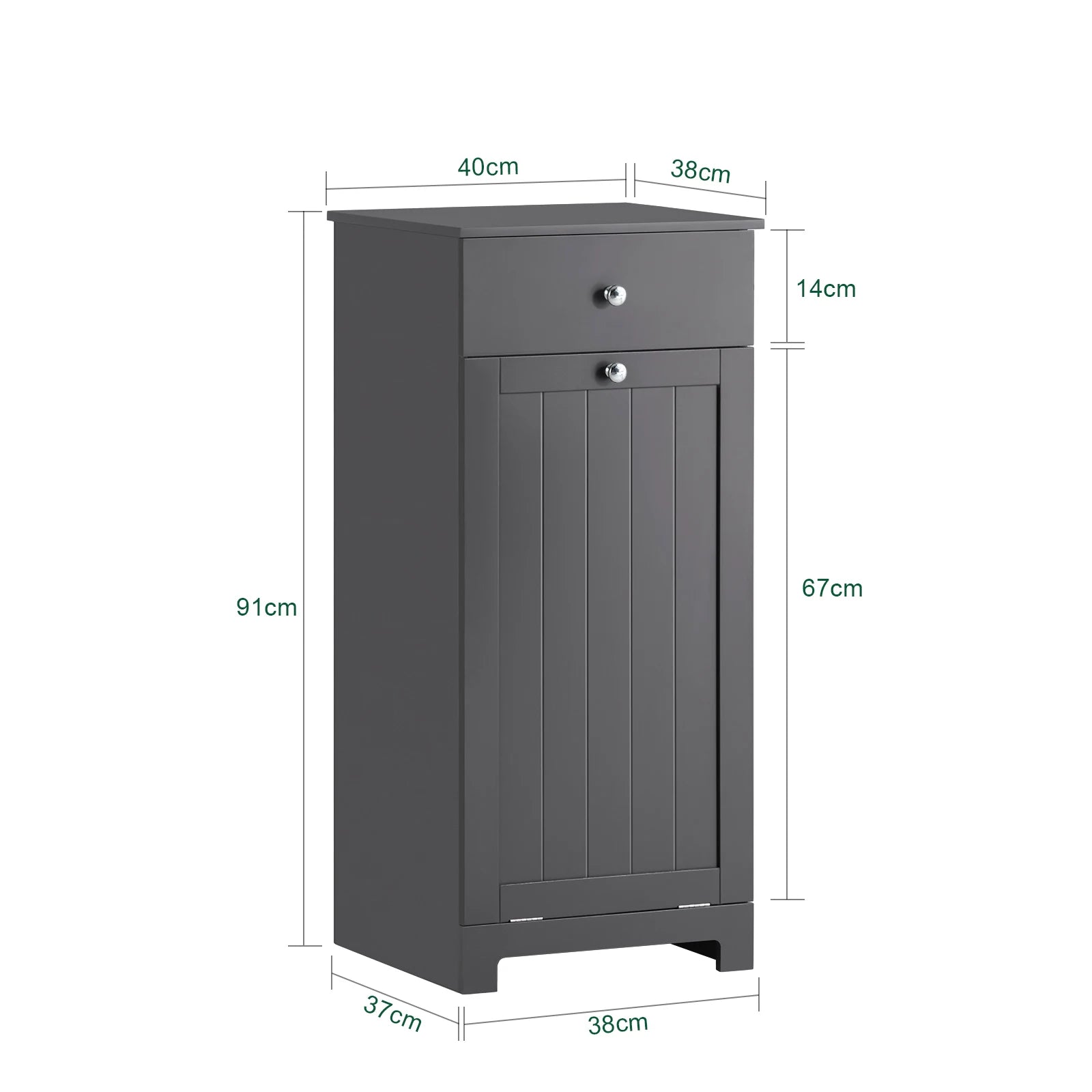 SoBuy BZR21 laundry wardrobe with fold-out laundry bag laundry chest laundry collector with drawers laundry basket bathroom wardrobe