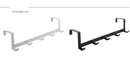 Ganchos para puerta de dormitorio, 5 ganchos, organizador de baño para el hogar, perchero para ropa, abrigos, sombreros, toallas, accesorios de baño y cocina.