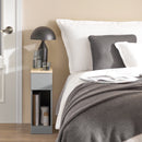 SoBuy FBT111x2 Bedside Table 2 set with drawer for box spring bed sofa table 2 pieces side table table narrow bedside cabinet