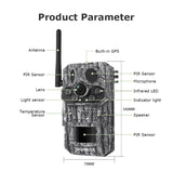 INQMEGA4G 2K 5MP PIR Motion Activated  Trigger Time Night Vision IP66 Hunting Trail Wildlife Battery Solar Camera Forest