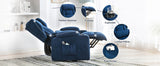 COMHOMA Relax armchair stand-up aid massage armchair with fabric surface electric stand-up armchair TV armchair armchair fabric