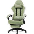 GTPLAYER Gaming Chair, Computer Office Chair with Pocket Spring Cushion, Linkage Armrests and Footrest, High Back Ergonomic Comp