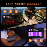 Novo Smartwatch Militar para Atividades ao Ar Livre (Modelo 2026) – Bateria de 1000 mAh de Longa Duração, Monitoramento de Fitness, À Prova d'Água, Estilo Tático e Esportivo