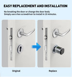 RAYKUBE V1 Adjustable TT Lock/ Tuya Bluetooth Smart Fingerprint Digital Cylinder Lock with APP/Password/RFID Card/Key  unlock