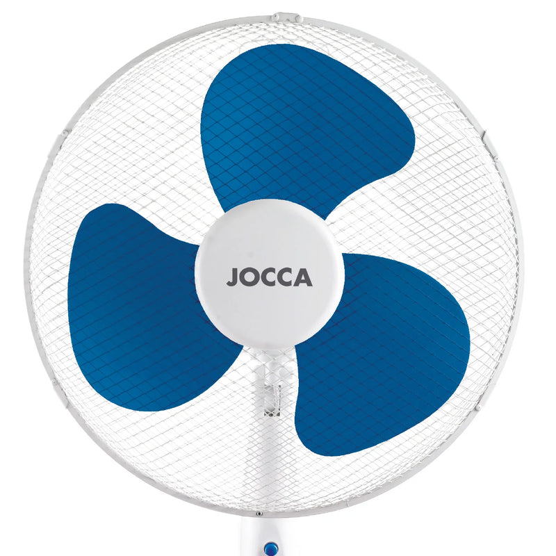 White/Blue or White Foot Fan Commodore. Portable Fan. Cold Air Fans for Home. Air Frener for the Office. Low Consumption Pinguin with 3 Speeds, Adjustable and with Oscillation