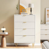 Rosahqnda White Drawer chest of drawers 4 or 6 Drawers Modern storage S wardrobe Tipping Protection wardrobe for living room