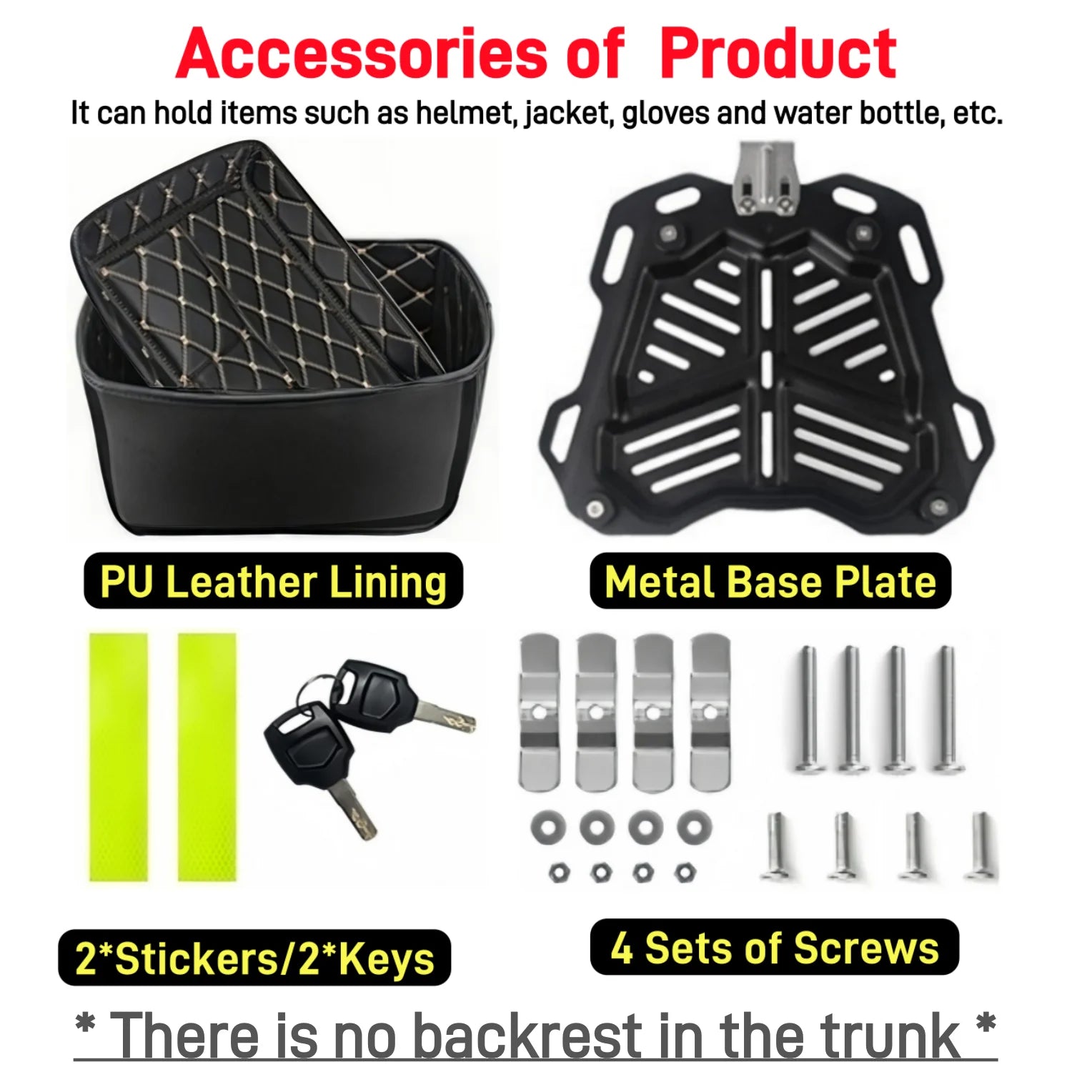 65/55/45L Aluminum Silvery Motorcycle Top Box Waterproof Rear Luggage Case Motorbike Trunk Tail Helmet Box Quick Release Toolbox
