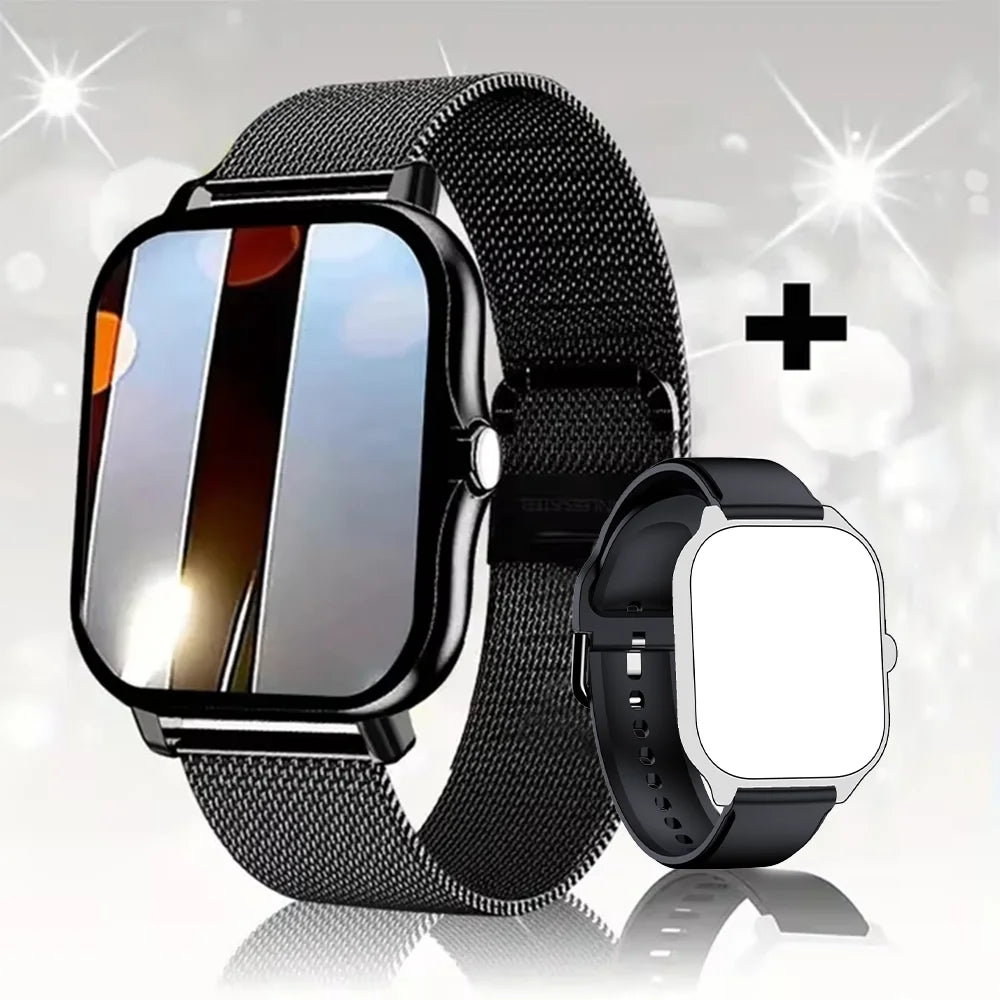 KESHUYOU New 1.83-inch Smartwatch Call Notifications Sleep Monitoring Activity Tracking Compatible with Android and iOS