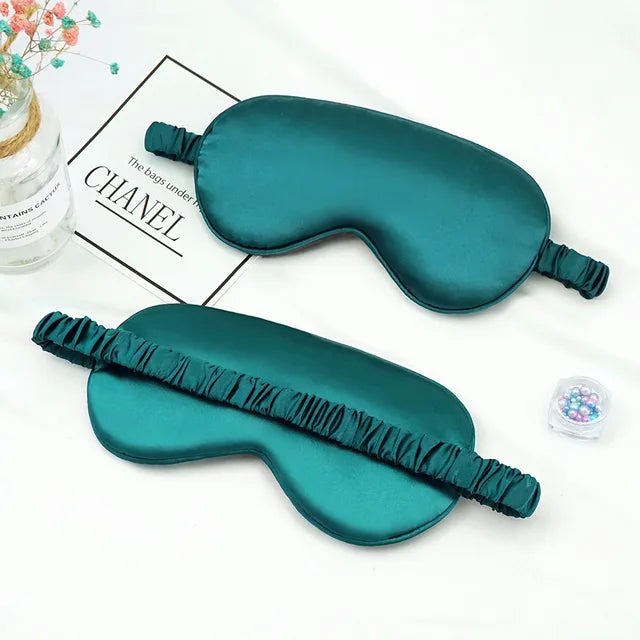 Imitado Silk Eye Patch para Viagem, Sombreamento Máscara de Olho do Sono, Eye Patch, Relaxar Eyeshade Capa, Escudo do Dormir Saúde, Soft Eye Care Tools