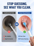 Smart Visual Ear Wax Remover with 1080P HD Camera, USB C Rechargeable Ear Cleaner, Waterproof Ear Scope Otoscope, Safe Ear Wax R