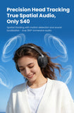 Fone de Ouvido Sem Fio HAYLOU S40 ANC com Cancelamento de Ruído de 50dB, Áudio Espacial 3D Hi-Res, LDAC, Bluetooth 6.0 e Design Over-Ear