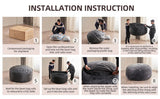 Bean Bag Chair with Filling Included Big Bean Bags Couch for Adults, Giant Beanbag Lazy Sofa for Living Room Bedroom and Dorm