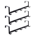 Ganchos para puerta de dormitorio, 5 ganchos, organizador de baño para el hogar, perchero para ropa, abrigos, sombreros, toallas, accesorios de baño y cocina.