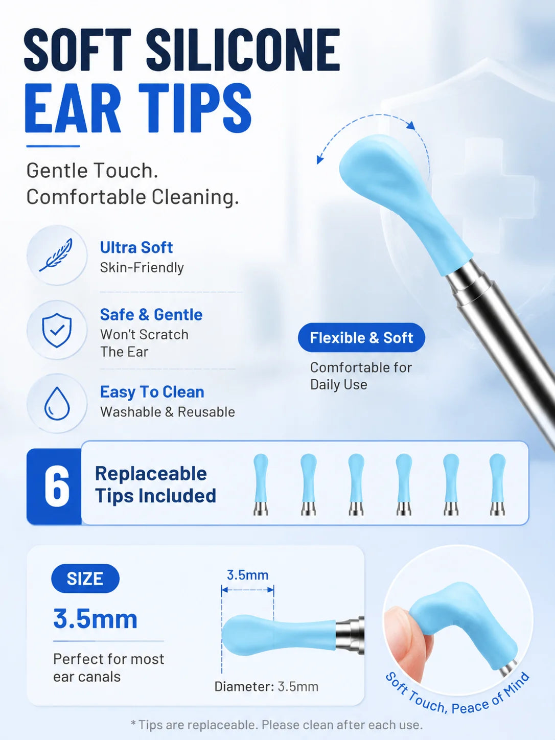 Smart Visual Ear Wax Remover with 1080P HD Camera, USB C Rechargeable Ear Cleaner, Waterproof Ear Scope Otoscope, Safe Ear Wax R