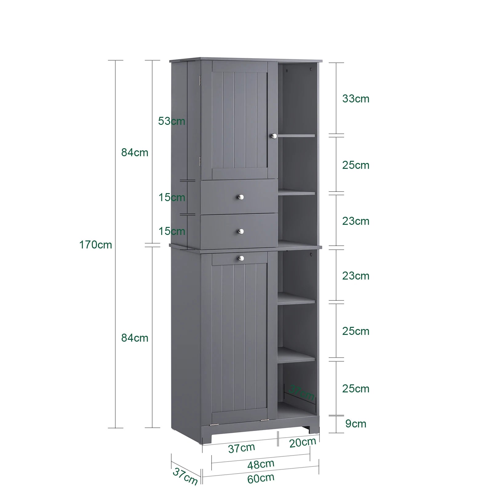 SoBuy BZR104 high wardrobe with fold-out bathroom wardrobe narrow laundry wardrobe bathroom shelf bathroom wardrobe