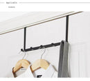Ganchos para puerta de dormitorio, 5 ganchos, organizador de baño para el hogar, perchero para ropa, abrigos, sombreros, toallas, accesorios de baño y cocina.