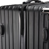 3-Piece Hard Shell Suitcase Set, Trolley Carry-on Luggage, Travel Suitcase Set, Trolley Set with TSA Lock and 4 Wheels, Rolling Suitcase, Luggage Sets, Black (M, L & XL)