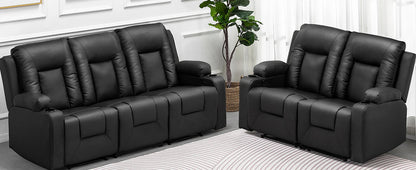 COMHOMA Relax armchair TV armchair with reclining and footrest, Thick backrest and armrests, 360 ° Swivel