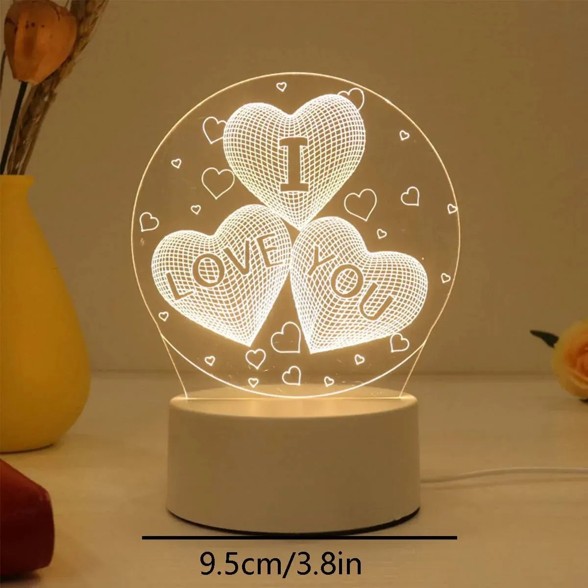 Acrylic Bedroom Bedside LED Table Lamp, Creative Night Light, Holiday Event Gift System, Gifts, 1Pc 