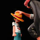 Anime One Piece Action Figure Four Emperors Rods Straw Hat Monkey D Luffy Collection Model Doll Toys 17cm 
