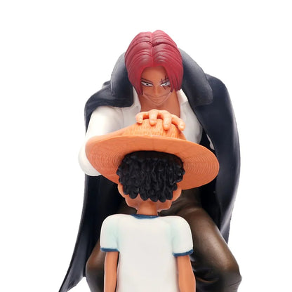 Action Figure Anime One Piece, Quatro Imperadores, Hastes, Chapéu de Palha, Monkey D Luffy, Brinquedos Boneca Modelo de Coleção, 17cm