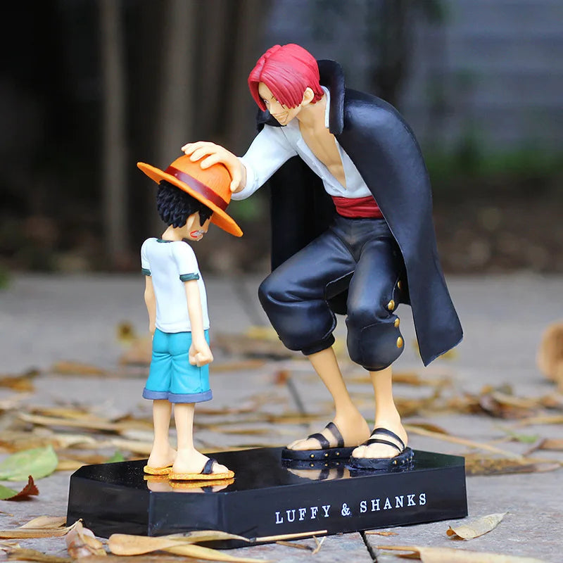 Anime One Piece Action Figure Four Emperors Rods Straw Hat Monkey D Luffy Collection Model Doll Toys 17cm 