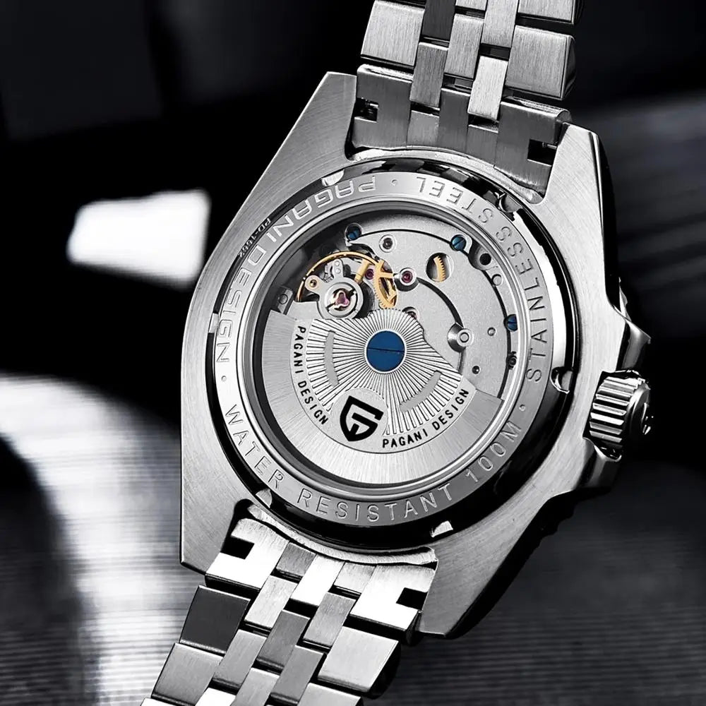 Relógio Masculino Mecânico de Luxo PAGANI DESIGN 2026 – Aço Inoxidável, Função GMT, Vidro de Safira – Marca de Alto Padrão