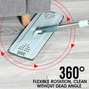 Flat Squeeze Mop with Bucket, Wringing Floor Cleaning, Microfiber Pads, Wet or Dry Use on Laminate Wood, Free Hand 