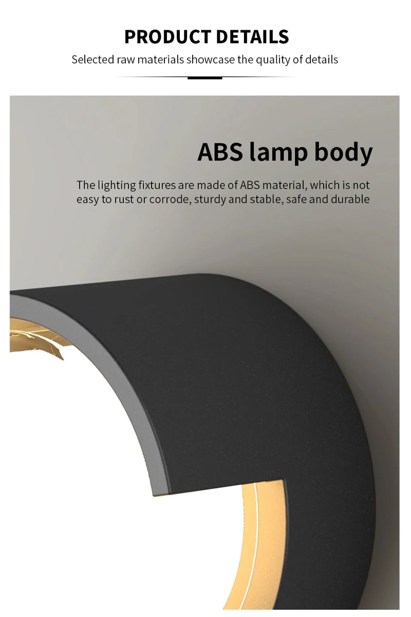 Led Outdoor Wall Light Waterproof IP66 Motion Sensor Led Outdoor Lighting Porch Lights Balcony Garden Lights Outdoor Wall Lamp