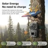 INQMEGA4G 2K 5MP PIR Motion Activated  Trigger Time Night Vision IP66 Hunting Trail Wildlife Battery Solar Camera Forest