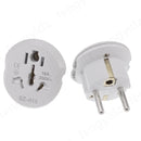 Adaptador de viaje universal con enchufe europeo, 2 tomas redondas, enchufe de pared, alta calidad, AU, EE. UU., RU, CN a UE, KR, 16 A, 250 V 