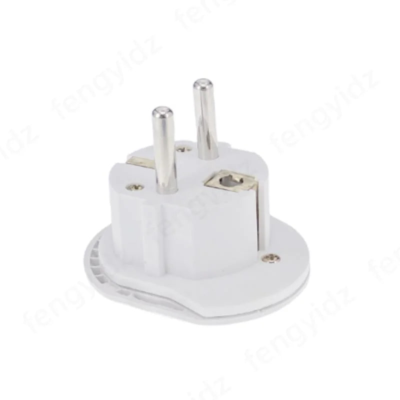 Adaptador de viaje universal con enchufe europeo, 2 tomas redondas, enchufe de pared, alta calidad, AU, EE. UU., RU, CN a UE, KR, 16 A, 250 V 
