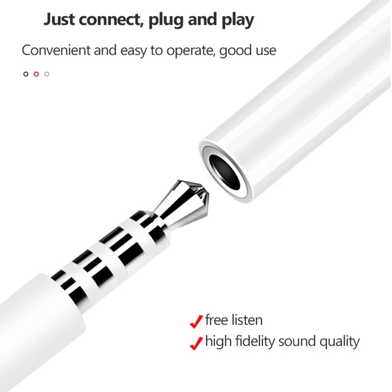 Audio to Lighting Adapter, Audio Cable for iPhone 11, 12, 13, 14 Pro Max, 12Mini, SE 2020, XS, XR, X, 8, 7 Plus, IOS, 3.5mm jack 