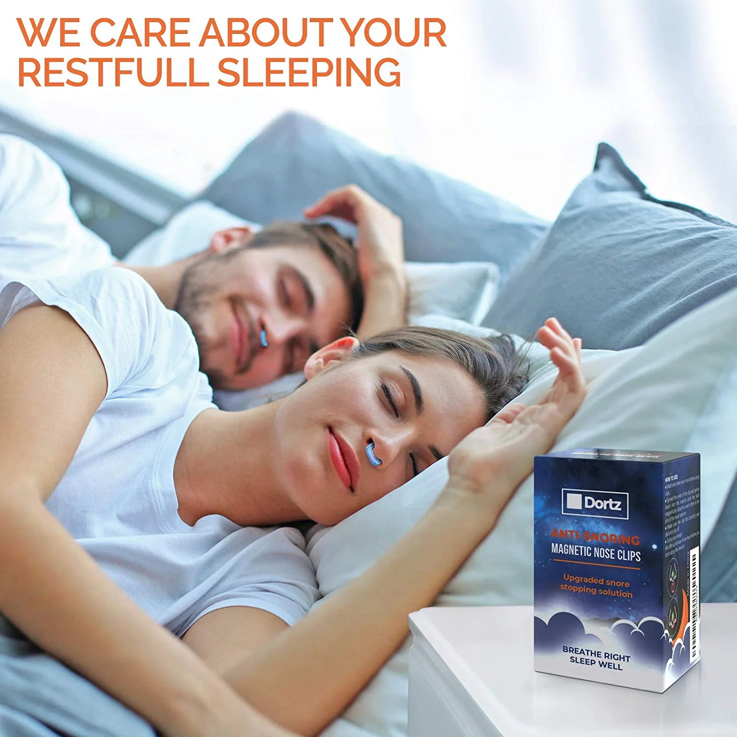 Anti Snoring Devices Men And Women Creative Sleeping Aid Improve Sleeping Magnetic Anti Snoring Nose Clip Forward To Open Airway