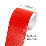 Adesivo de carro fita de advertência segurança alta visibilidade auto adesivo à prova dwaterproof água branco vermelho amarelo azul bicicleta adesivo reflexivo accessorry