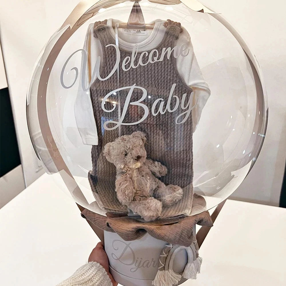 Pegatina dorada con nombre personalizado, globos de burbujas transparentes, pegatina personalizada para cumpleaños, bodas, baby shower, fiestas y decoración navideña. 